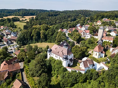 Aufseß von oben (Aufseß, Fränkische Schweiz)